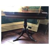 Mahogany Flip Top Wall/ Game Table