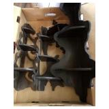 4 Vintage Corner Hanging Display Shelves