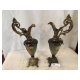 Hand Painted China Candle Holders