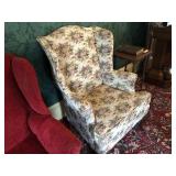 Upholstered Wing Back Chair