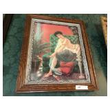 Victorian Print of Semi-Nude Lady