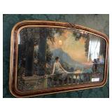 Print of Young Lady Seated on Balcony