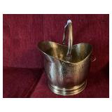 Brass Bucket with Bail Handle and Spout