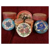 Vintage Circular Cookie Tins