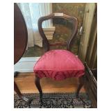 Victorian Side Chair with Upholstered Seat