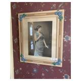 Vintage Victorian Print with Decorative Frame