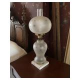 Opaque and Etched Bedroom Lamp