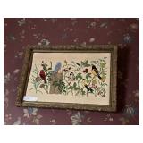 Ornate Gilt Frame with Needlework Picture