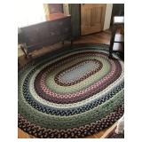 Vintage Multi-Colored Braided Rug