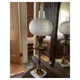 Brass and Marble Lamp