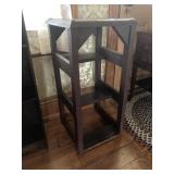 Wooden Plant Stand with Lower Shelves