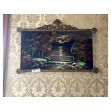 Night Time Oil on Felt Painting