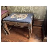 Needle Point Vanity Bench