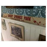 Cardboard Rocky Spring Park Broad Sign