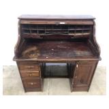 Vintage Oak Roll Top Desk