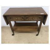 Rolling Modern Drop Leaf Server