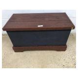 Wooden Vintage Blanket Chest