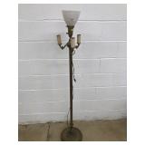 Brass Plated Floor Lamp