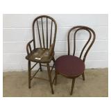 Ice Cream Parlor Chair & High Chair