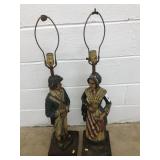 (2) Patriotic Figural Lamps