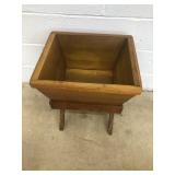 Pine Dough Box Form  End Table