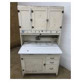 Enamel Top Vintage Kitchen Cabinet