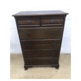 Modern Mahogany 6-Drawer Chest