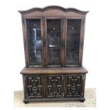 Oak 2-Piece China Cabinet