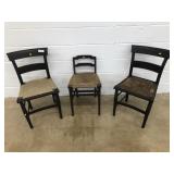 (3) Various Side Chairs