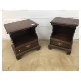 (2) Mahogany Chautauqua Colonial Nightstands