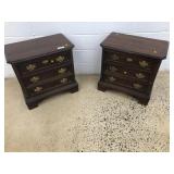 (2) 3-Drawer Nightstands