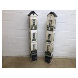 (2) Painted CD/DVD Cabinets