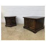 (2) Pine End Tables