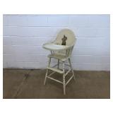 Wooden Vintage High Chair