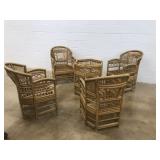 5 Pc. Rattan Table & Chair Set
