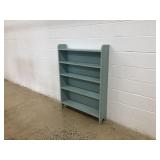 Blue Painted Bookshelf
