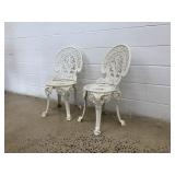 (2) Cast Aluminum Garden Chairs