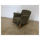 Upholstered Childs Rocking Chair