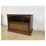 Wooden TV Stand with Lower Drawer