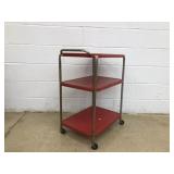Vintage Metal Rolling Cart