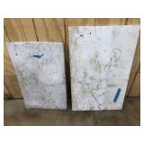 2 Pieces of White Marble
