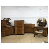 Mid Century 6 Piece Bedroom Suite