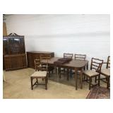 9 Pc. Mahogany Dining Room Suit