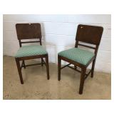 Pair of Waterfall Period Side Chairs