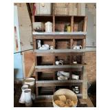 Wooden Storage Rack with PVC Pipe Fittings