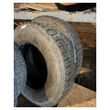 Pair of 11x22 Capped Truck Tires