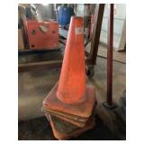 8 Orange 18" Safety Cones