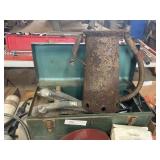 Tool Box with Miscellaneous and Oil Can