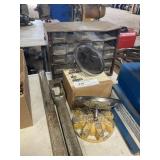 Hardware Organizer, Mirrors, Vintage Diesel Cap,