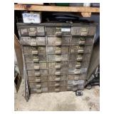 9 Drawer Industrial Metal Cabinet with Hardware